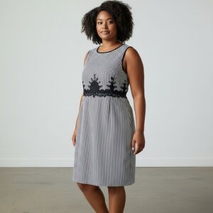 The Limited Navy and White Striped Dress